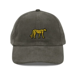 Cheetah Corduroy Cap