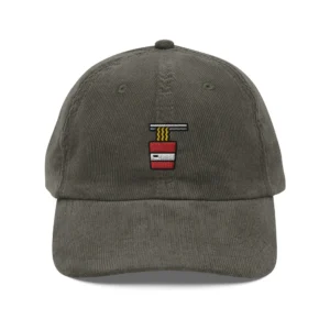 Cup Of Instant Noodles Embroidered Cap