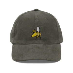 Cute Banana Corduroy Cap