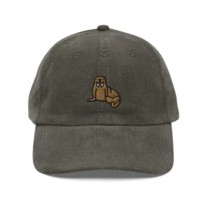 Cute Walrus Corduroy Cap