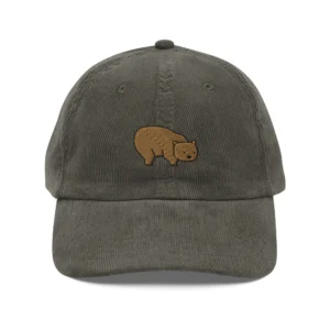 Cute Wombat Corduroy Cap