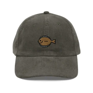 Halibut Fish Corduroy Cap