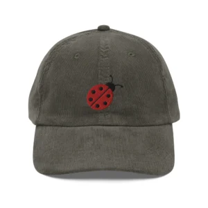 Lady Bug Corduroy Cap