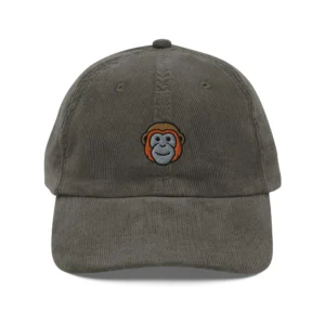 Orangutan Face Corduroy Cap