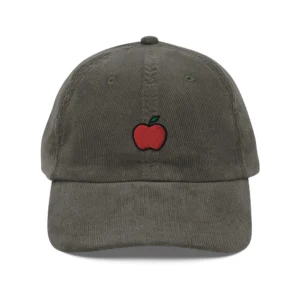 Red Apple Corduroy Cap